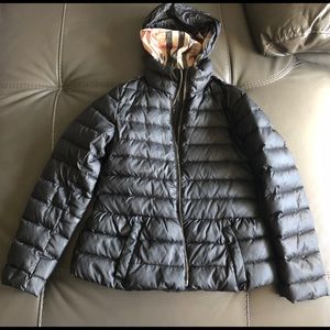 Burberry Girls Puffer Down Jacket Size 8